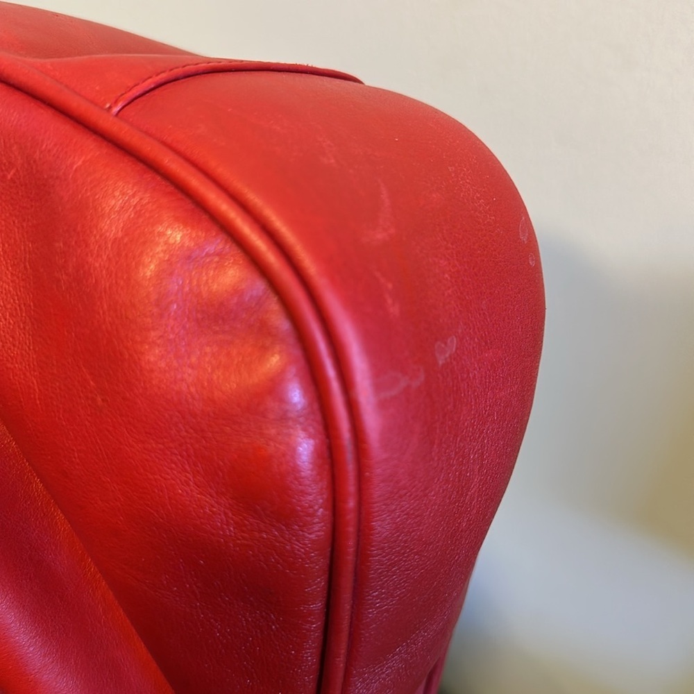 Gucci Vintage 2 Way Red Leather Handbag - Picture 16 of 16